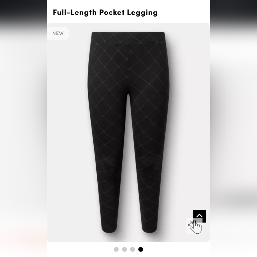 Torrid Black Diamond Pattern Leggings